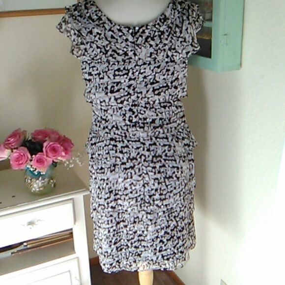 R & K Originals Sheer Layered Dress - Picture 7 of 13